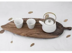 Umweltfreundliches Snacktablett aus Walnussblättern – Nachhaltige Servierplatten