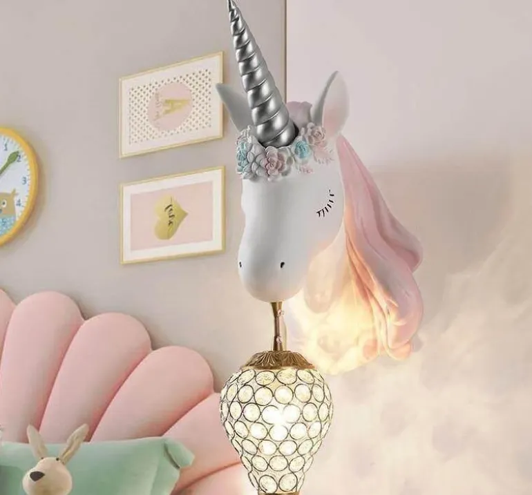 Unicorn LED Wall Lamp - Cute Night Light Decor