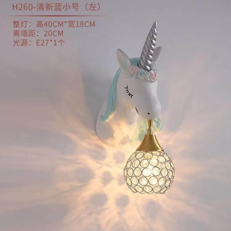 Unicorn LED Wall Lamp - Cute Night Light Decor