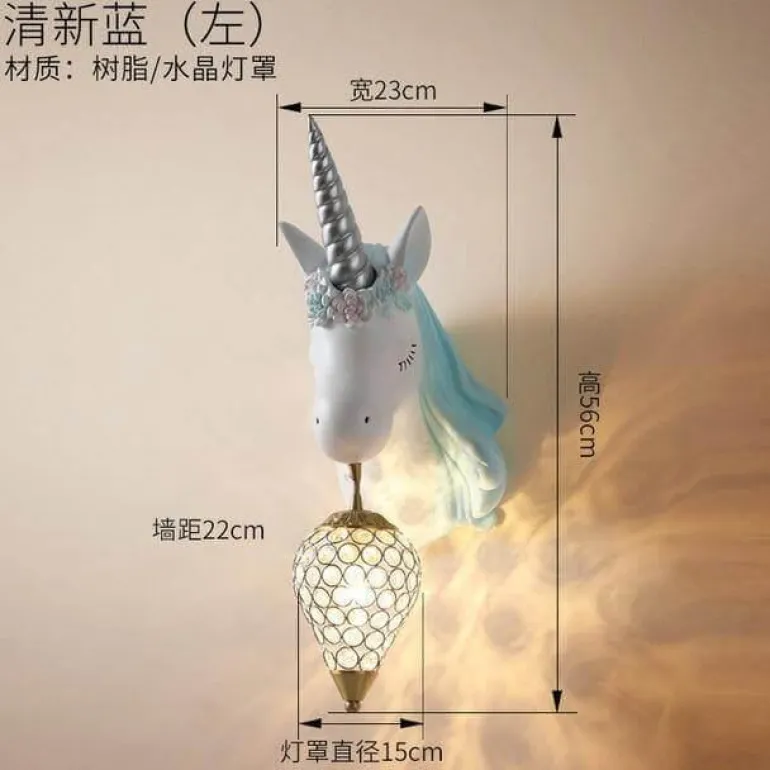 Unicorn LED Wall Lamp - Cute Night Light Decor