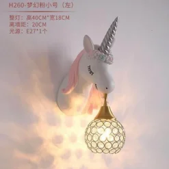Unicorn LED Wall Lamp - Cute Night Light Decor