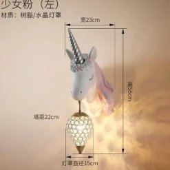 Unicorn LED Wall Lamp - Cute Night Light Decor