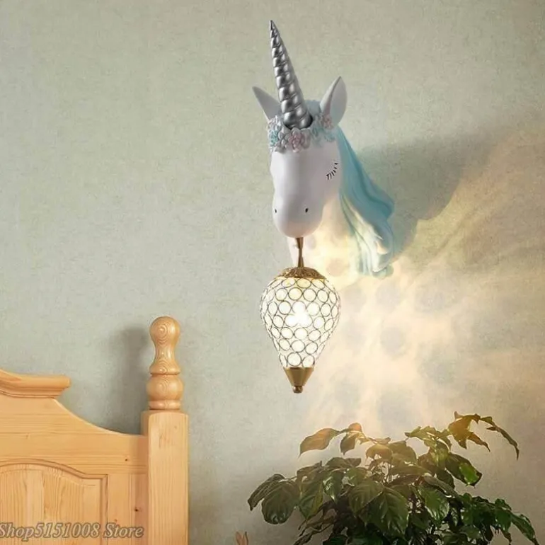 Unicorn LED Wall Lamp - Cute Night Light Decor