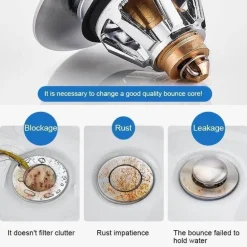 Universal-Abflussfilter für Spülbecken – Pop-Up-Abflussabdeckung für die Küche