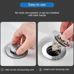 Universal-Abflussfilter für Spülbecken – Pop-Up-Abflussabdeckung für die Küche