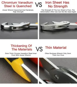 Universal-Verstellschlüssel – Selbstspannendes Griffwerkzeug