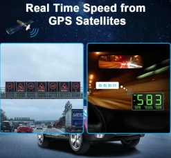 Universeller GPS-Tachometer – Digitale Fahrzeuggeschwindigkeitsanzeige