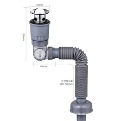 Universelles Überlauf-Ablaufset – 360 Easy Disposer Solution