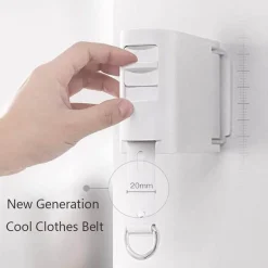 Unsichtbare einziehbare Wäscheleine – Trockenseil ohne Durchschlag