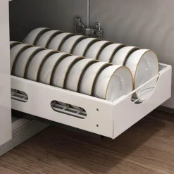 Unterschrank-Geschirr-Organizer – Clevere Aufbewahrungslösung für die Küche