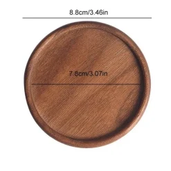 Untersetzer-Set aus Walnussholz – Untersetzer für Tee- und Kaffeetassen