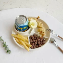 Unterteilter Portionskontrollteller – Gesunder Mahlzeitenteller für eine ausgewogene Ernährung
