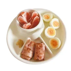 Unterteilter Portionskontrollteller – Gesunder Mahlzeitenteller für eine ausgewogene Ernährung