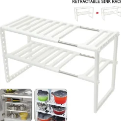 Untertisch-Organizer-Regal – verstellbare, platzsparende Aufbewahrungslösung