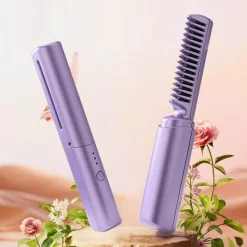 USB Smart Heat Haarglätterkamm - Tragbares Styling-Tool aus Eisen