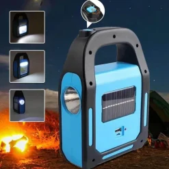 USB wiederaufladbare Solar-Campinglaterne Power Bank - Tragbares Außenlicht