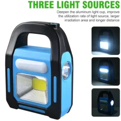 USB wiederaufladbare Solar-Campinglaterne Power Bank - Tragbares Außenlicht