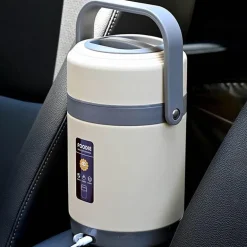 USB-beheizte Lunchbox - Speisenwärmer aus Edelstahl