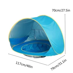 UV-schützendes wasserdichtes Strandzelt für Kinder