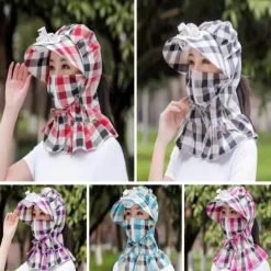 UV-Schutz-Wickelhut mit Ventilator – Anti-Staub-Sonnenhut für den Außenbereich