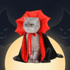Vampir-Katzenkostüm – Gruseliges Halloween-Haustier-Outfit