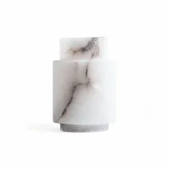 Vasen aus weißem Onyxmarmor – Elegante Wohndekor-Kollektion