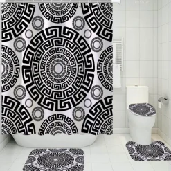 Versace Luxus-Duschvorhang-Set – Elegante Badezimmerdekoration