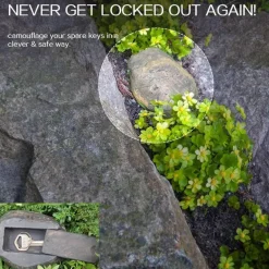 Versteckter Garten-Sicherheitsstein – diskretes Sicherheitsdekor für den Außenbereich