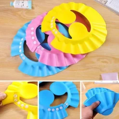 Verstellbare Baby-Duschhaube – weicher, wasserdichter Haarschutz für Kinder