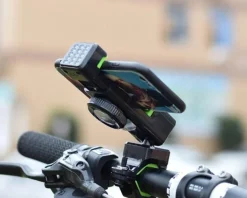 Verstellbare Fahrradleuchte und Telefonhalterung