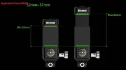 Verstellbare Fahrradleuchte und Telefonhalterung