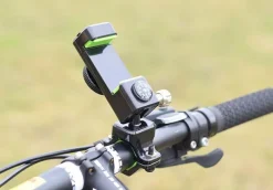 Verstellbare Fahrradleuchte und Telefonhalterung