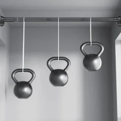 Verstellbare Gardinenstange mit Spannvorrichtung, Teleskopstange ohne Bohren