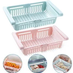Verstellbare Kühlschrankschublade – platzsparender Küchen-Organizer