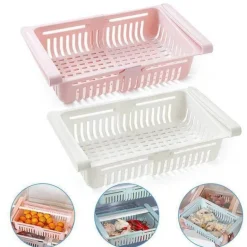 Verstellbare Kühlschrankschublade – platzsparender Küchen-Organizer