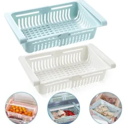 Verstellbare Kühlschrankschublade – platzsparender Küchen-Organizer