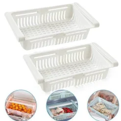 Verstellbare Kühlschrankschublade – platzsparender Küchen-Organizer