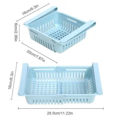 Verstellbare Kühlschrankschublade – platzsparender Küchen-Organizer