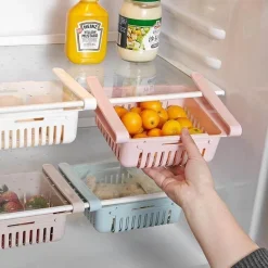 Verstellbare Kühlschrankschublade – platzsparender Küchen-Organizer