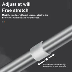 Verstellbare Teleskop-Kleiderstange – platzsparender Organizer