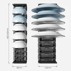 Verstellbarer Abtropfständer – platzsparender Küchen-Organizer
