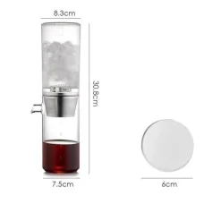 Verstellbarer Cold Brew-Kaffeebereiter aus Glas – Filterkaffeemaschine