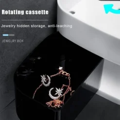 Verstellbarer, drehbarer Wandregal-Organizer – Aufbewahrungslösung für Badezimmershampoo