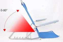 Verstellbarer, faltbarer Bodenstuhl – bequemes, entspanntes Sitzen