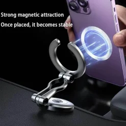 Verstellbarer, faltbarer magnetischer Ring-Autotelefonhalter