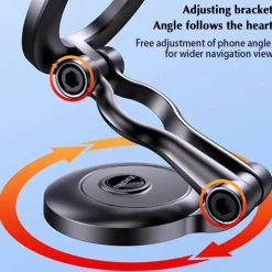 Verstellbarer, faltbarer magnetischer Ring-Autotelefonhalter