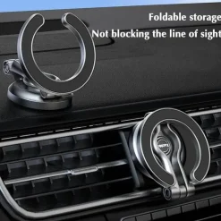Verstellbarer, faltbarer magnetischer Ring-Autotelefonhalter
