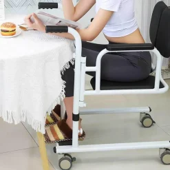 Verstellbarer hydraulischer Patiententransferstuhl mit Fußpedallift