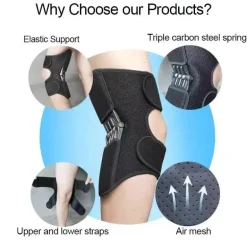 Verstellbarer Kniestabilisator – gefedertes Stützpolster