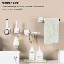 Verstellbarer, L-förmiger, selbstklebender Wandhaken – Teleskop-Mehrzweckaufhänger